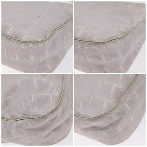 CHANEL New Travel Line Shoulder Bag Nylon Pink Gold CC Auth bs27338 - Picture 14 of 16